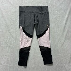 PINK Victoria’s Secret Ultimate Leggings Workout mesh cropped Large